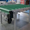 Green cleated belt conveyor